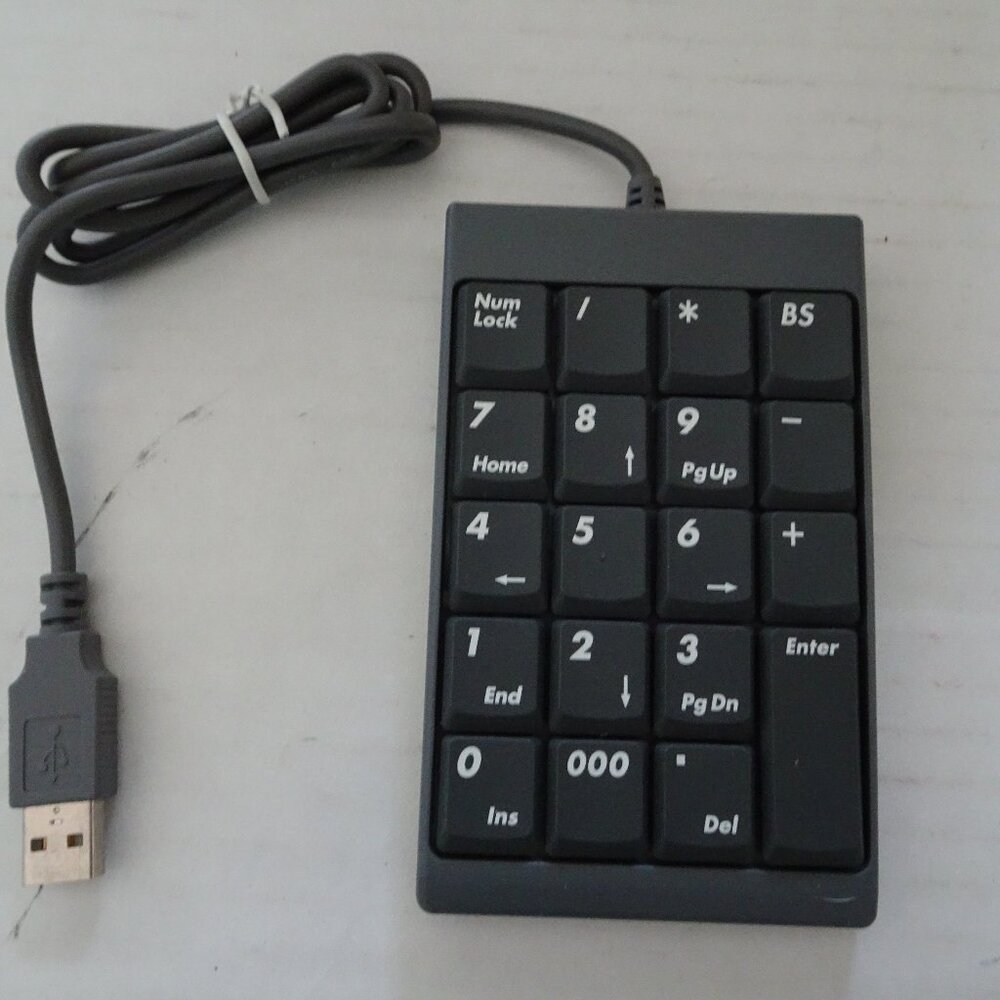 Number Keypad - Fellowes USB Numeric Keypad - 19 Key - Model KU-9925 - P/N 99193